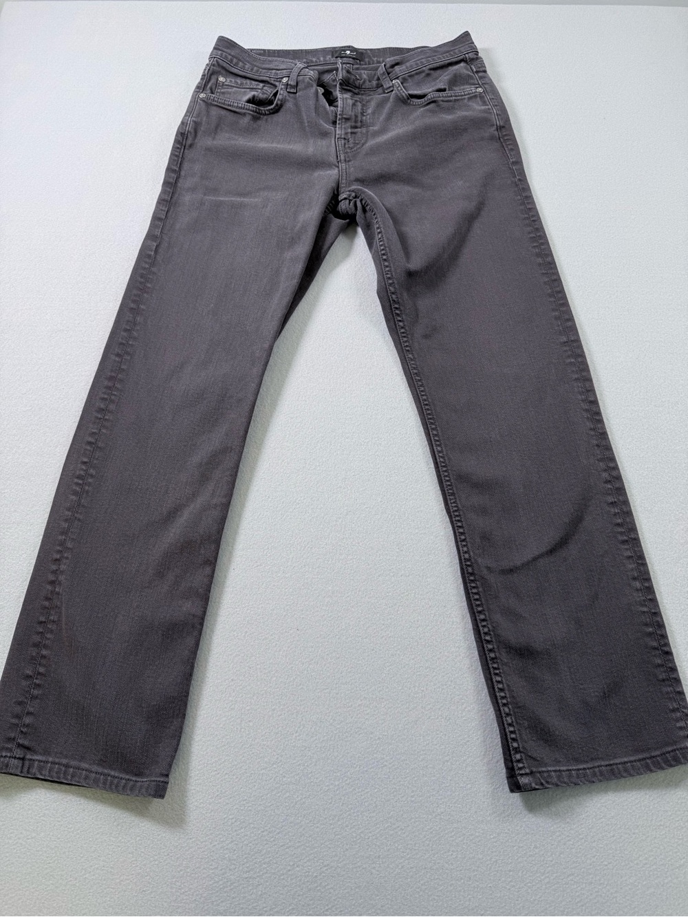 7 For All Mankind Grey Straight Leg Jeans Men's Size 31